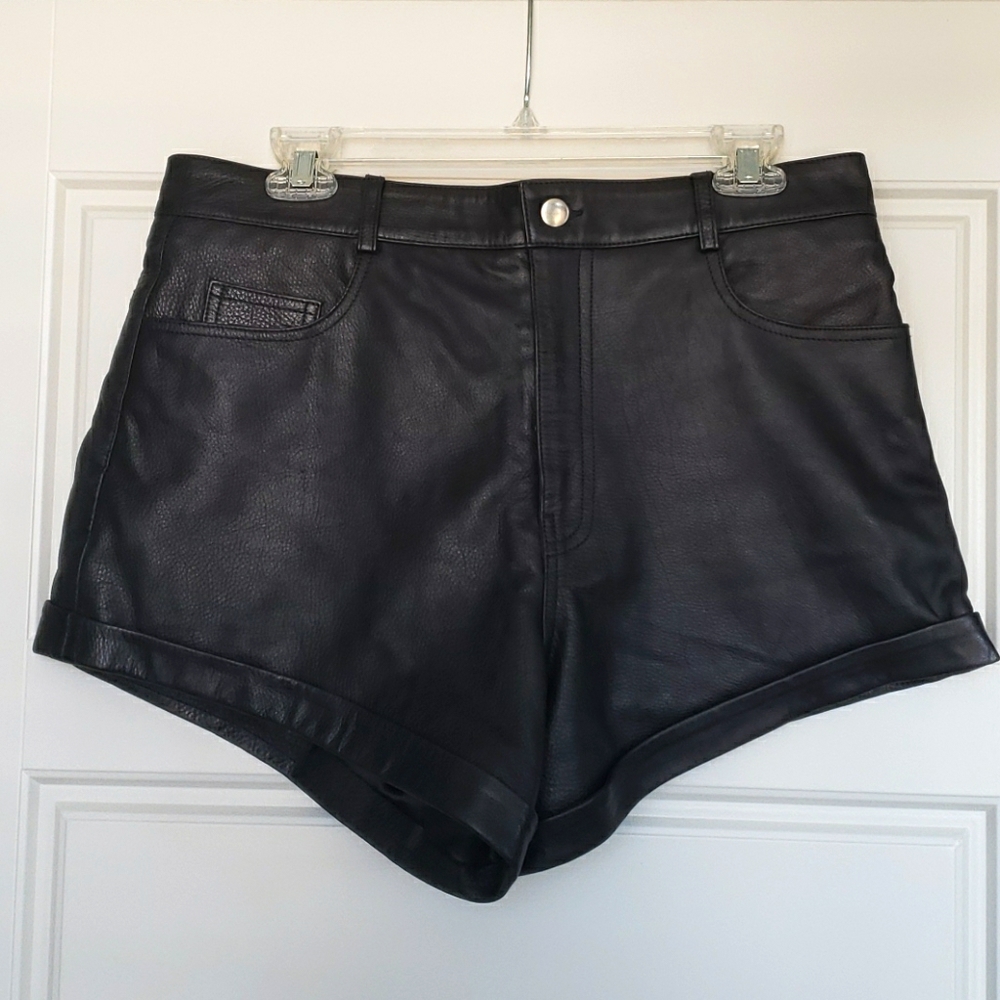 LPA Leather Relaxed Cuff Short